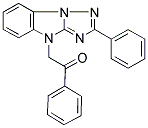 1-PHENYL-2-(2-PHENYL-4H-[1,2,4]TRIAZOLO[1,5-A]BENZIMIDAZOL-4-YL)ETHANONE Struktur