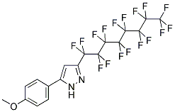 3-PERFLUOROOCTYL-5-(4-METHOXYPHENYL)PYRAZOLE Struktur