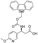 FMOC-(S)-3-AMINO-3-(6-METHOXY-3-PYRIDYL)-PROPIONIC ACID Struktur