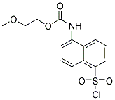 (5-CHLOROSULFONYL-NAPHTHALEN-1-YL)-CARBAMIC ACID 2-METHOXY-ETHYL ESTER Struktur