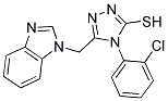 5-BENZOIMIDAZOL-1-YLMETHYL-4-(2-CHLORO-PHENYL)-4H-[1,2,4]TRIAZOLE-3-THIOL Struktur