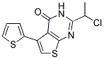 2-(1-CHLOROETHYL)-5-THIEN-2-YLTHIENO[2,3-D]PYRIMIDIN-4(3H)-ONE Struktur