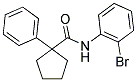 N-(2-BROMOPHENYL)(PHENYLCYCLOPENTYL)FORMAMIDE Struktur