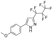 3-PERFLUOPROPYL-5-(4-METHOXYPHENYL)PYRAZOLE Struktur