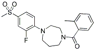 [4-(2-FLUORO-4-METHANESULFONYL-PHENYL)-[1,4]DIAZEPAN-1-YL]-O-TOLYL-METHANONE Struktur