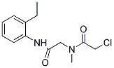 2-CHLORO-N-[2-[(2-ETHYLPHENYL)AMINO]-2-OXOETHYL]-N-METHYLACETAMIDE Struktur