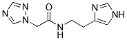 N-[2-(1H-IMIDAZOL-4-YL)ETHYL]-2-(1H-1,2,4-TRIAZOL-1-YL)ACETAMIDE Struktur