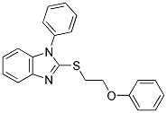 2-[(2-PHENOXYETHYL)THIO]-1-PHENYL-1H-BENZIMIDAZOLE Struktur