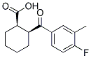 CIS-2-(4-FLUORO-3-METHYLBENZOYL)CYCLOHEXANE-1-CARBOXYLIC ACID Struktur