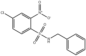 ((4-CHLORO-2-NITROPHENYL)SULFONYL)BENZYLAMINE Struktur