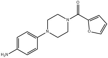 4-[4-(2-FUROYL)PIPERAZIN-1-YL]ANILINE Struktur