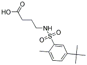 4-([(5-TERT-BUTYL-2-METHYLPHENYL)SULFONYL]AMINO)BUTANOIC ACID Struktur