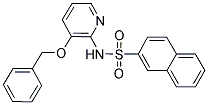 (2-NAPHTHYLSULFONYL)(3-(PHENYLMETHOXY)(2-PYRIDYL))AMINE Struktur