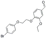 4-[2-(4-BROMO-PHENOXY)-ETHOXY]-3-ETHOXY-BENZALDEHYDE Struktur