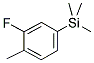 1-(TRIMETHYLSILYL)-3-FLUORO-4-METHYLBENZENE Struktur