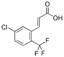 5-CHLORO-2-(TRIFLUOROMETHYL)CINNAMIC ACID Struktur