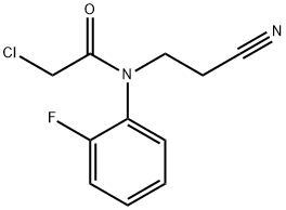 2-CHLORO-N-(2-CYANOETHYL)-N-(2-FLUOROPHENYL)ACETAMIDE Struktur