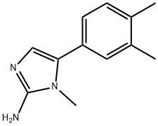 5-(3,4-DIMETHYL-PHENYL)-1-METHYL-1H-IMIDAZOL-2-YL-AMINE Struktur