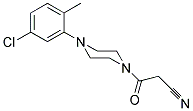 3-[4-(5-CHLORO-2-METHYLPHENYL)PIPERAZIN-1-YL]-3-OXOPROPANENITRILE Struktur