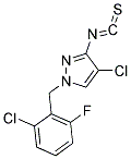 4-CHLORO-1-(2-CHLORO-6-FLUORO-BENZYL)-3-ISOTHIOCYANATO-1H-PYRAZOLE Struktur