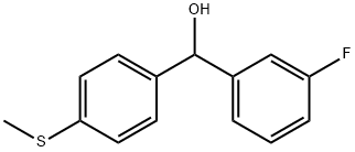 3-FLUORO-4'-(METHYLTHIO)BENZHYDROL Struktur