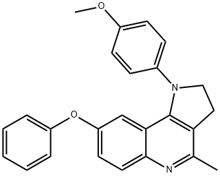 1-(4-METHOXYPHENYL)-4-METHYL-2,3-DIHYDRO-1H-PYRROLO[3,2-C]QUINOLIN-8-YL PHENYL ETHER Struktur