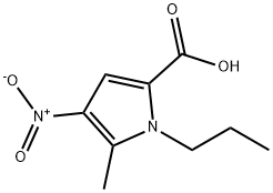 4-NITRO-5-METHYL-1-PROPYL-1H-PYRROLE-2-CARBOXYLIC ACID Struktur