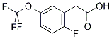 2-FLUORO-5-(TRIFLUOROMETHOXY)PHENYLACETIC ACID Struktur