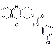 N-(3-CHLOROPHENYL)-6-METHYL-11-OXO-4,11-DIHYDRO-1H-DIPYRIDO[1,2-A:4',3'-D]PYRIMIDINE-2(3H)-CARBOXAMIDE Struktur