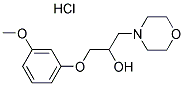 1-(3-METHOXYPHENOXY)-3-MORPHOLIN-4-YLPROPAN-2-OL HYDROCHLORIDE Struktur