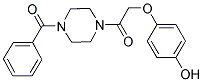 4-[2-(4-BENZOYLPIPERAZIN-1-YL)-2-OXOETHOXY]PHENOL Struktur