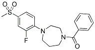 1-BENZOYL-4-[2-FLUORO-4-(METHYLSULFONYL)PHENYL]-1,4-DIAZEPANE Struktur