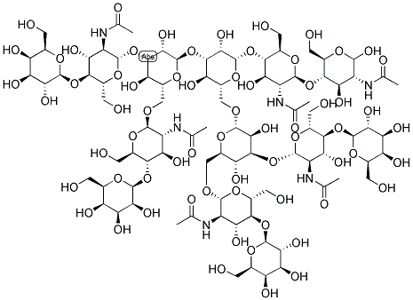 ASIALO, GALACTOSYLATED, TETRAANTENNARY OLIGOSACCHARIDE Struktur