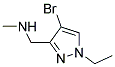 (4-BROMO-1-ETHYL-1 H-PYRAZOL-3-YLMETHYL)-METHYL-AMINE Struktur