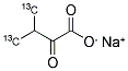 2-KETO-3-(METHYL-13C)-BUTYRIC ACID-4-13C SODIUM SALT Struktur