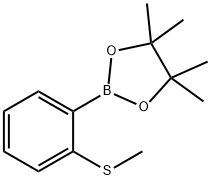 2-METHYLSULFANYLPHENYLBORONIC ACID, PINACOL ESTER Struktur