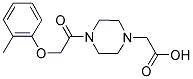 (4-[(2-METHYLPHENOXY)ACETYL]PIPERAZIN-1-YL)ACETIC ACID Struktur