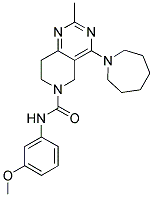 4-AZEPAN-1-YL-2-METHYL-7,8-DIHYDRO-5H-PYRIDO[4,3-D]PYRIMIDINE-6-CARBOXYLIC ACID (3-METHOXY-PHENYL)-AMIDE Struktur