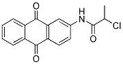 2-CHLORO-N-(9,10-DIOXO-9,10-DIHYDROANTHRACEN-2-YL)PROPANAMIDE Struktur