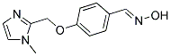 4-[(1-METHYL-1H-IMIDAZOL-2-YL)METHOXY]BENZALDEHYDE OXIME Struktur
