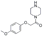 2-(4-METHOXY-PHENOXY)-1-PIPERAZIN-1-YL-ETHANONE Struktur