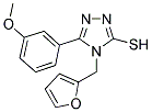 4-(2-FURYLMETHYL)-5-(3-METHOXYPHENYL)-4H-1,2,4-TRIAZOLE-3-THIOL Struktur