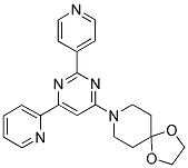 8-(6-PYRIDIN-2-YL-2-PYRIDIN-4-YLPYRIMIDIN-4-YL)-1,4-DIOXA-8-AZASPIRO[4.5]DECANE Struktur