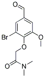 2-(2-BROMO-4-FORMYL-6-METHOXYPHENOXY)-N,N-DIMETHYLACETAMIDE Struktur