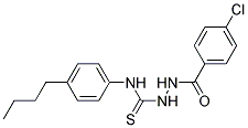 N-(4-BUTYLPHENYL)-2-(4-CHLOROBENZOYL)HYDRAZINECARBOTHIOAMIDE Struktur