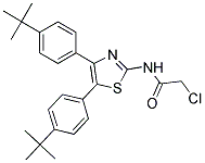 N-[4,5-BIS-(4-TERT-BUTYL-PHENYL)-THIAZOL-2-YL]-2-CHLORO-ACETAMIDE Struktur