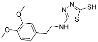 5-[[2-(3,4-DIMETHOXYPHENYL)ETHYL]AMINO]-1,3,4-THIADIAZOLE-2-THIOL Struktur