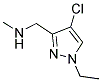 (4-CHLORO-1-ETHYL-1 H-PYRAZOL-3-YLMETHYL)-METHYL-AMINE Struktur