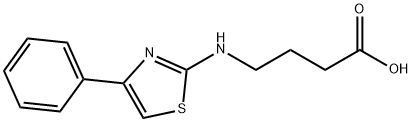 4-[(4-PHENYL-1,3-THIAZOL-2-YL)AMINO]BUTANOIC ACID Struktur