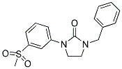 1-BENZYL-3-[3-(METHYLSULFONYL)PHENYL]IMIDAZOLIDIN-2-ONE Struktur